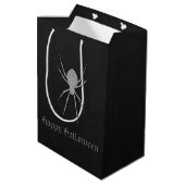 Sac Cadeau Moyen Halloween argentée (Dos Angle)
