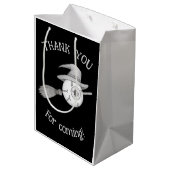 Sac Cadeau Moyen Halloween balai sorcière et globe oculaire effraya (Dos Angle)