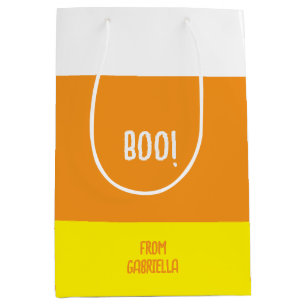 Sac Cadeau Moyen Halloween Candy Corn Boo