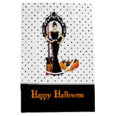 Sac Cadeau Moyen Halloween Classic Élégante Robe Noire Longue (Devant)