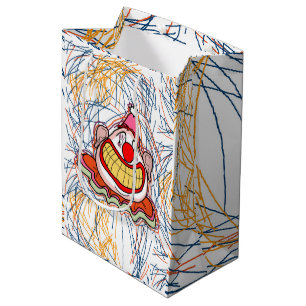Sac Cadeau Moyen Halloween clown déplaisant
