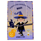 Sac Cadeau Moyen Halloween Costume garçon Assistant Anniversaire Fê (Devant)