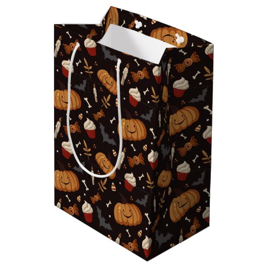 Sac Cadeau Moyen Halloween éffrayant (Dos Angle)