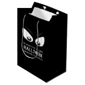 Sac Cadeau Moyen Halloween Éffrayant effrayant fantôme yeux Whimsic (Devant Angle)