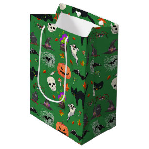 Sac Cadeau Moyen Halloween Éffrayante Et Mignonne