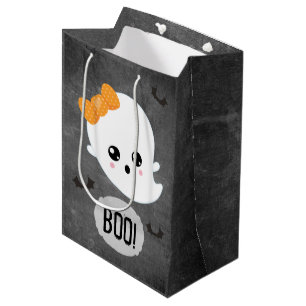 Sac Cadeau Moyen Halloween Kawaii Ghost