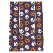 Sac Cadeau Moyen Halloween Kawaii Motif (Dos)