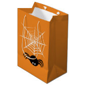 Sac Cadeau Moyen Halloween Spider Web (Devant Angle)