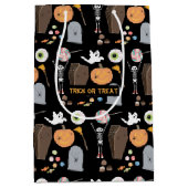 Sac Cadeau Moyen Halloween Trick ou Treat (Devant)