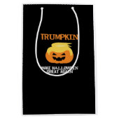 Sac Cadeau Moyen Halloween Trumpkin V3 (Devant)