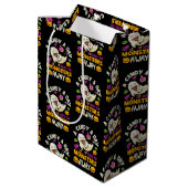 Sac Cadeau Moyen Halloween Un Bonbon Par Jour Empêche Les Monstres (Dos Angle)