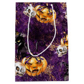 Sac Cadeau Moyen Halloween Witch (Devant)