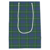 Sac Cadeau Moyen Hamilton Green Scottish Tartan (Dos)
