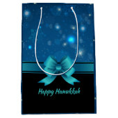 Sac Cadeau Moyen Hanoukka étincelante (Devant)