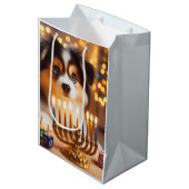 Sac Cadeau Moyen Hanukkah Puppy (Devant Angle)