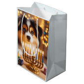 Sac Cadeau Moyen Hanukkah Puppy (Dos Angle)