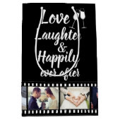 Sac Cadeau Moyen Happily Ever After Quote Custom Photo Reel (Devant)