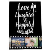 Sac Cadeau Moyen Happily Ever After Quote Custom Photo Reel (Dos)
