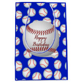 Sac Cadeau Moyen Happy Birthday Baseball (Devant)