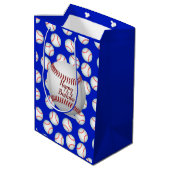Sac Cadeau Moyen Happy Birthday Baseball (Dos Angle)