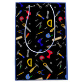 Sac Cadeau Moyen Happy Birthday Boy's Tools Collage (Devant)