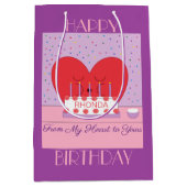 Sac Cadeau Moyen Happy Birthday, From My Heart to Yours II: (Devant)