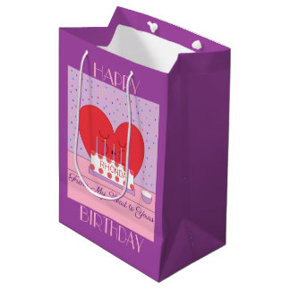 Sac Cadeau Moyen Happy Birthday, From My Heart to Yours:  Lavender,