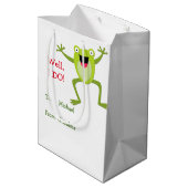 Sac Cadeau Moyen Happy Frog Valentine (Dos Angle)