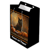 Sac Cadeau Moyen Happy Halloween Black Cat Collection (Dos Angle)