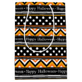 Sac Cadeau Moyen Happy Halloween Motif moderne (Devant)