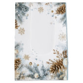 Sac Cadeau Moyen  Happy Holidays Pine Tree Gift Bag (Dos)