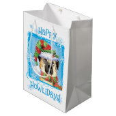 Sac Cadeau Moyen Happy Howlidays Anatolian Shepherd Medium Cadeau S (Devant Angle)
