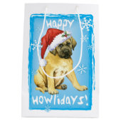 Sac Cadeau Moyen Happy Howlidays Mastiff (Dos)