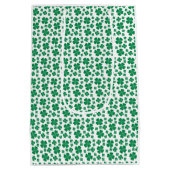 Sac Cadeau Moyen Happy Jour de la Saint Patrick Chien quatre feuill (Dos)