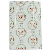 Sac Cadeau Moyen Happy Joyous Free Sobriety Pastel (Devant)