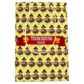 Sac Cadeau Moyen Happy Thanksgiving (Devant)