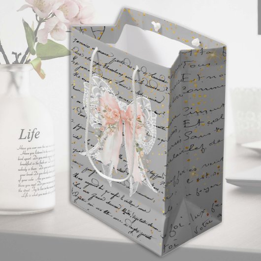 Sac cadeau moyen Harmonie Bow