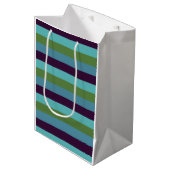 Sac Cadeau Moyen Harmonie côtière rayée (Devant Angle)