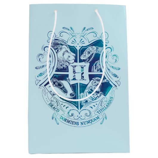 Sac Cadeau Moyen Harry Potter | Aguamenti HOGWARTS™ Crest (Devant)