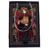 Sac Cadeau Moyen HARRY POTTER™ | Anime Hermione Granger assis (Devant)