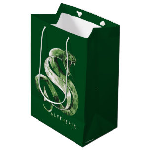 Sac Cadeau Moyen Harry Potter Aquarelle SLYTHERIN™