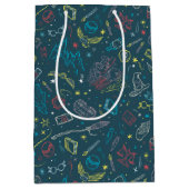 Sac Cadeau Moyen HARRY POTTER™ Artifacts Line Art Pattern (Devant)