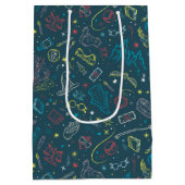 Sac Cadeau Moyen HARRY POTTER™ Artifacts Line Art Pattern (Dos)