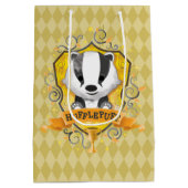 Sac Cadeau Moyen Harry Potter | Charme HUFFLEPUFF™ Crest (Dos)