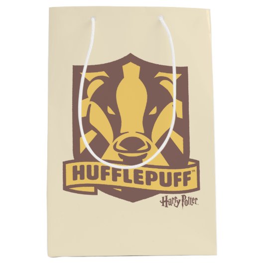 Sac Cadeau Moyen HARRY POTTER™ | Crête HUFFLEPUFF™ Magie estivale (Devant)