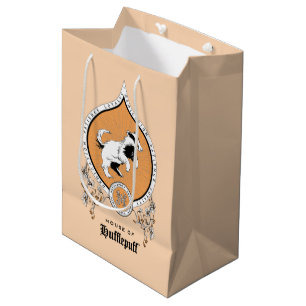 Sac Cadeau Moyen HARRY POTTER™ Délicat croquis HUFLEPUFF™ Crest