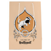 Sac Cadeau Moyen HARRY POTTER™ | Délicat croquis HUFLEPUFF™ Crest (Dos)