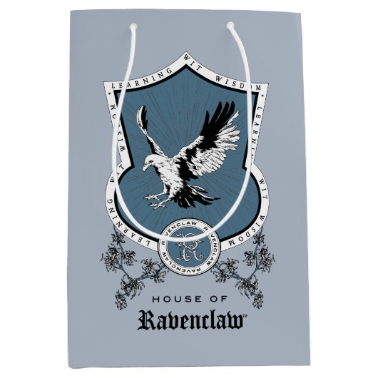 Sac Cadeau Moyen HARRY POTTER™ | Dessin délicat du blason de la mai (Devant)