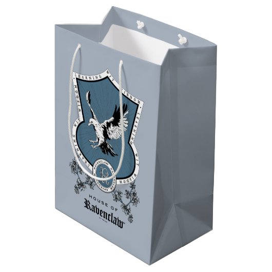 Sac Cadeau Moyen HARRY POTTER™ | Dessin délicat du blason de la mai (Dos Angle)