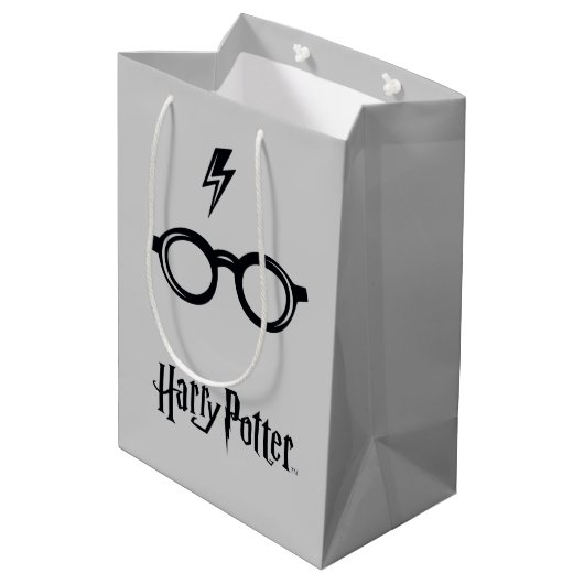 Sac Cadeau Moyen Harry Potter | Éclair de voiture et lunettes (Dos Angle)